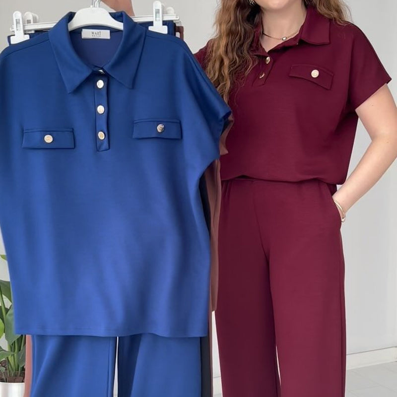 Women's Casual Top & Pants 2-Piece Set