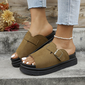 Women's Thick Bottom Retro Sandal Slippers