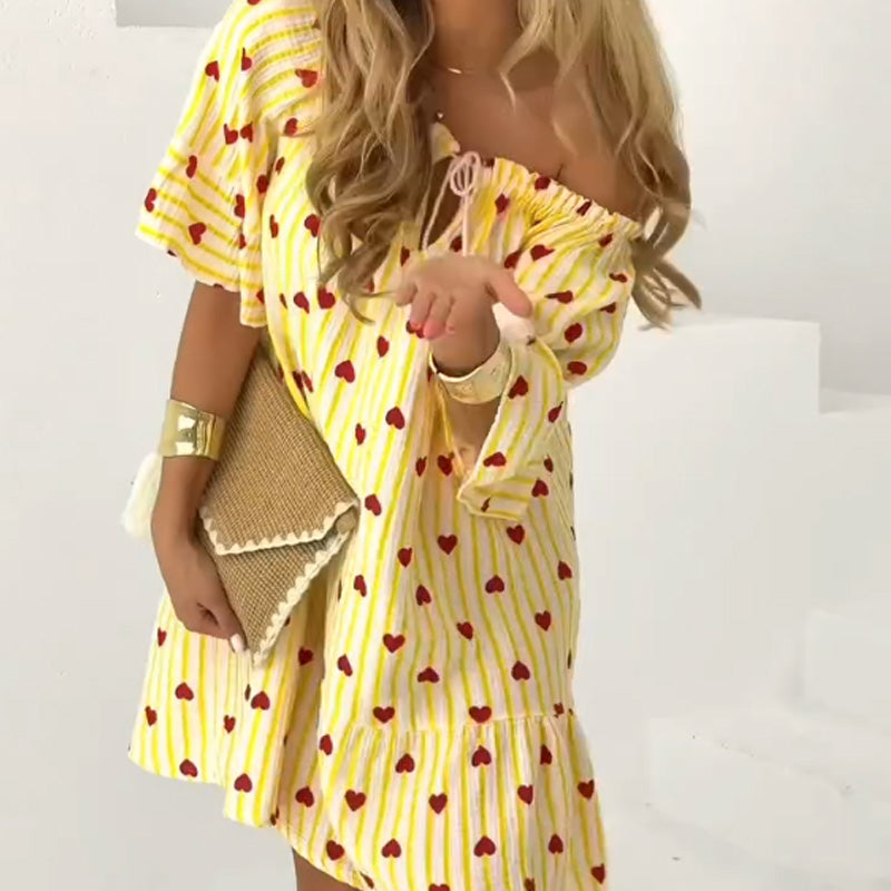 Women's Elegant Loose Short Sleeve Dress