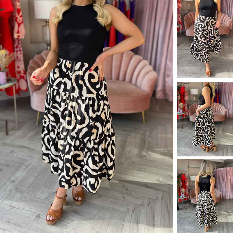 Women’s Trendy Print Sleeveless Flowy Maxi Dress