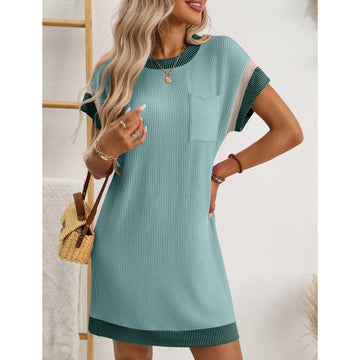 Women's T-Shirt A-Line Mini Dress