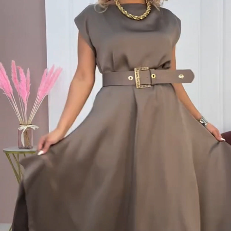 Women's Elegant Sleeveless Irregular Hem Dress