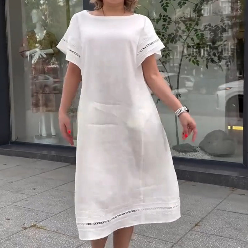 Loose Fit White Maxi Dress