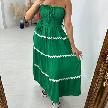Women's Sexy Off-The-Shoulder Tie-Waist Dress