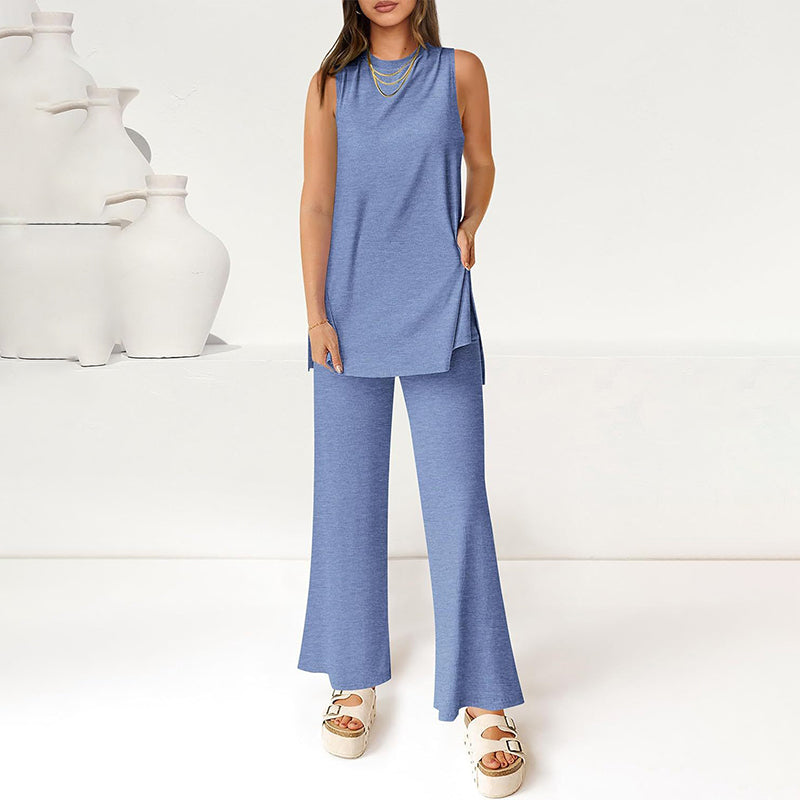 Women's Sleeveless Top & Pants 2-Piece Set