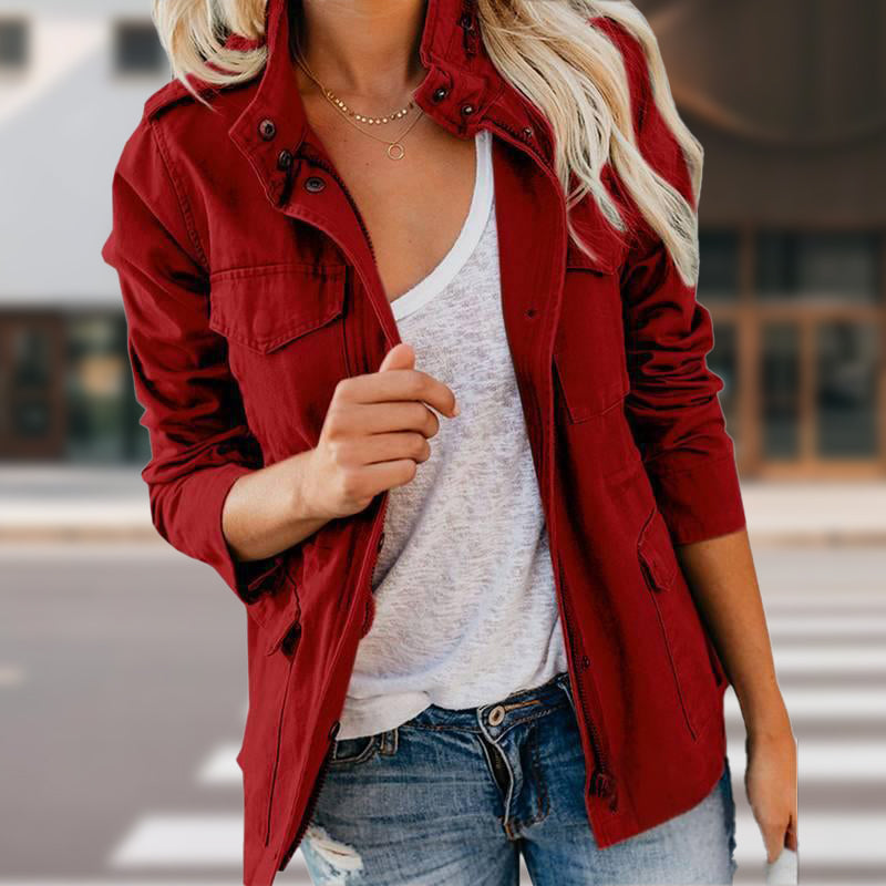 Women's Casual Multi-Pocket Jacket