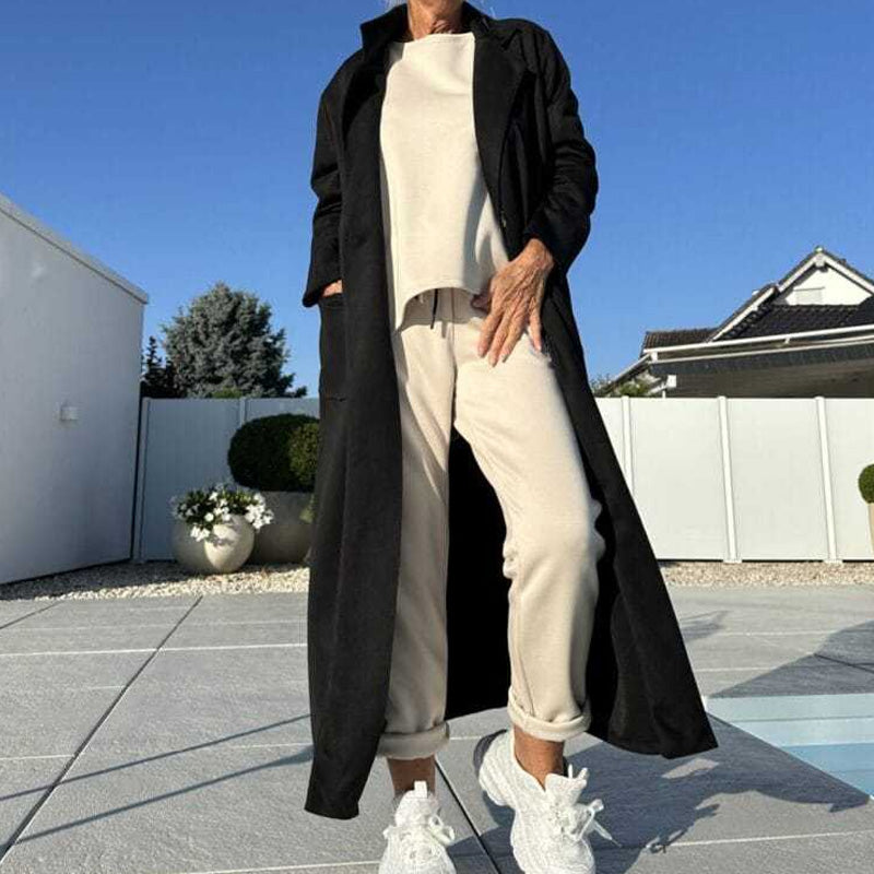 Warm & Stylish Solid Color Coat