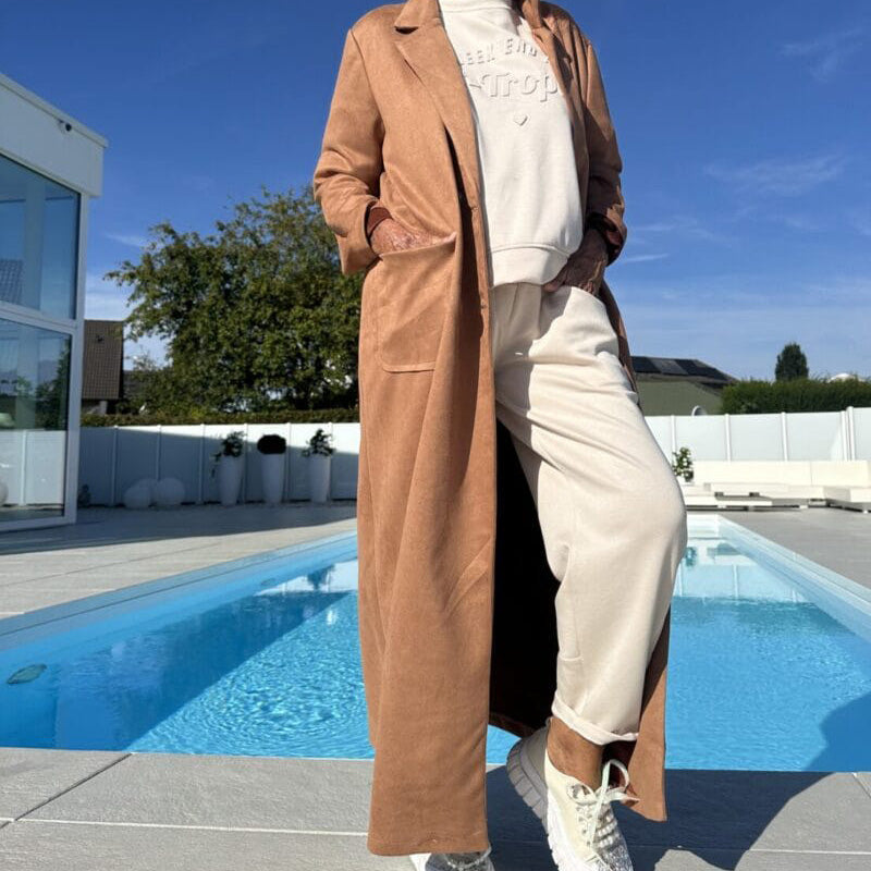 Warm & Stylish Solid Color Coat