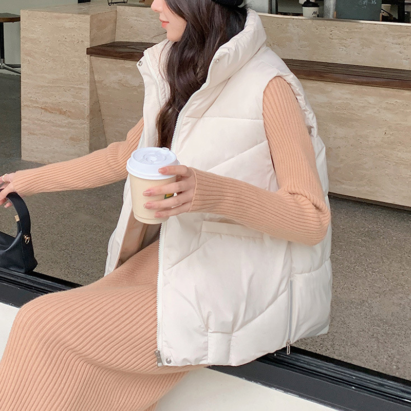 Autumn and Winter Special Offers-Women's Loose Stand Collar Outerwear Vest