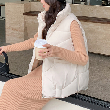 Autumn and Winter Special Offers-Women's Loose Stand Collar Outerwear Vest