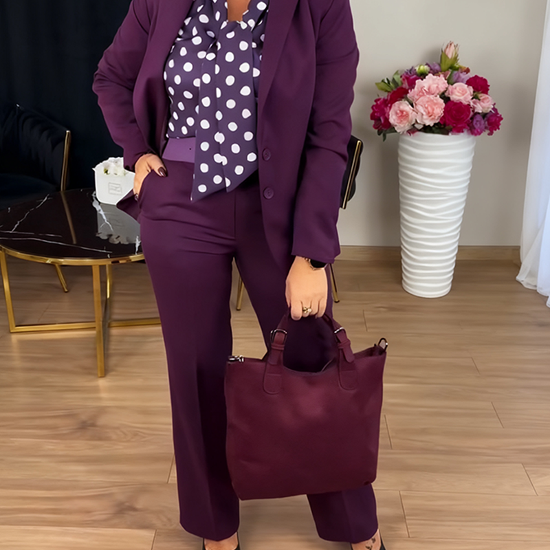 Women's Elegant Fashion Solid-Color Suit