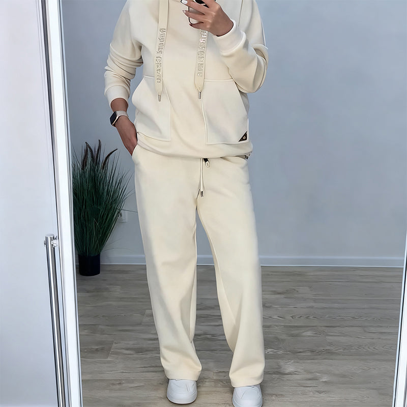 Women's Thermal Hooded Sweatshirt and Pants Set