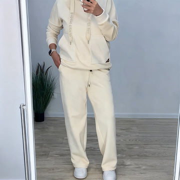 Women's Thermal Hooded Sweatshirt and Pants Set