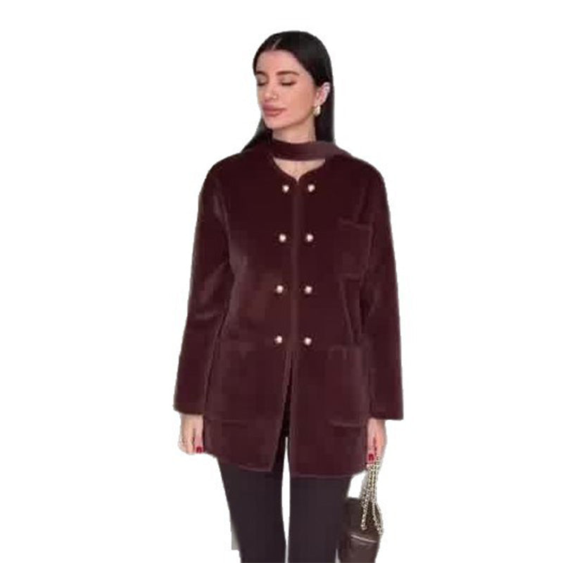 Women’s Elegant Warm Long-Sleeve Jacket