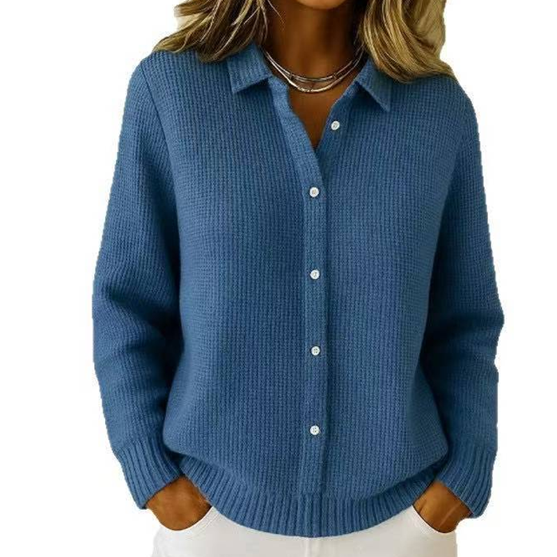 Women's Casual Cotton Button-Down Cardigan Sweater