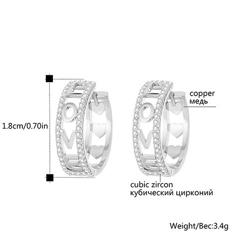 Gold Silver Color Small Hoop Earrings for Women