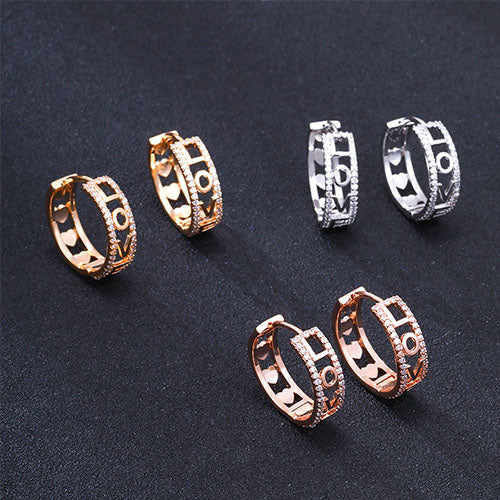 Gold Silver Color Small Hoop Earrings for Women