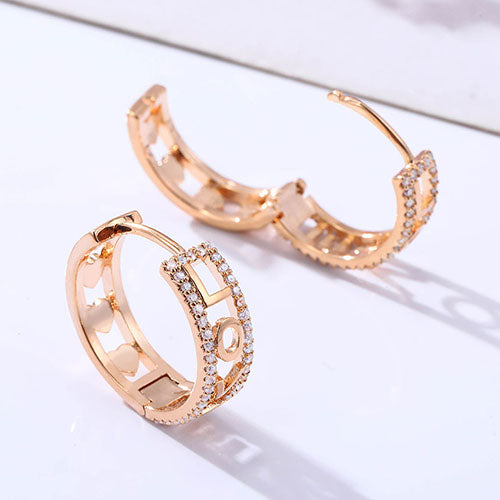Gold Silver Color Small Hoop Earrings for Women