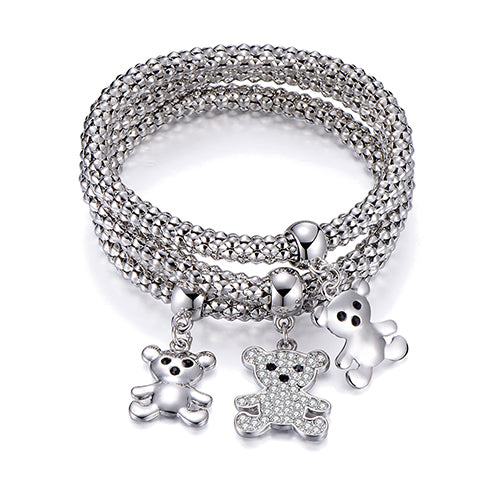 3Pcs/set Crystal Round shape Bracelets