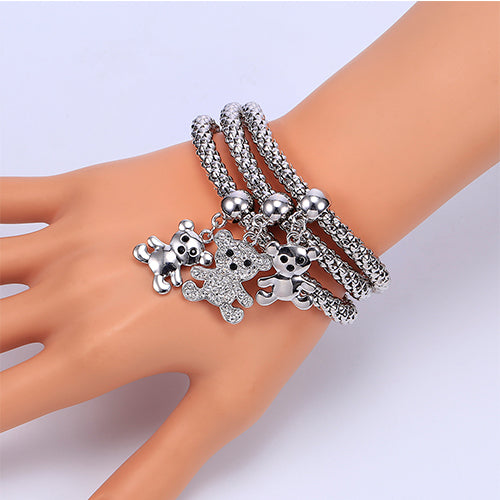 3Pcs/set Crystal Round shape Bracelets