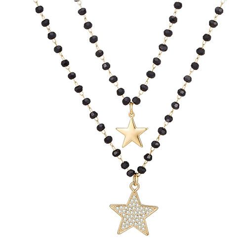 Bohemia Style Double Stars Pendant Necklaces